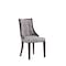 Manhattan Comfort Fifth Avenue Faux Leather Dining Chair in Grey and Walnut- Set of 4 2-DC008-GY - alternate 9
